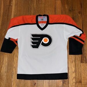 CCM Old School Philadelphia Flyers NHL Hockey Jersey | Boys L/XL